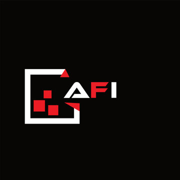 AFI creative minimalist letter logo. AFI unique vector initials alphabet letter logo design
