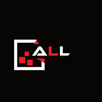  ALL creative minimalist letter logo.  ALL unique vector initials alphabet letter logo design