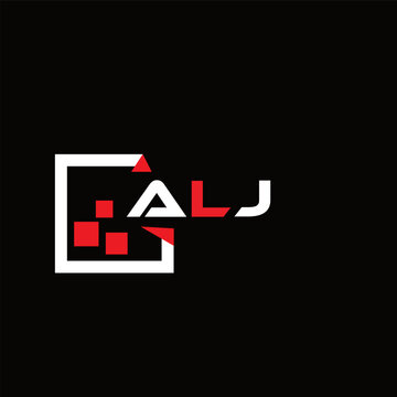 ALJ creative minimalist letter logo.  ALJ unique vector initials alphabet letter logo design