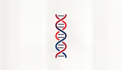Aufkleber - Minimalist graphic design logo with DNA strand. Stylish icon for health biotech sector. Modern representation of genetic structure. Biotech logo icon represents innovation, research. Life science