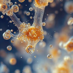 Poster - Microscopic cellular activity laboratory environment scientific visualization abstract viewpoint biology concept analysis