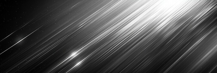 Poster - light streaks illuminate black matte background creating a dynamic visual contrast