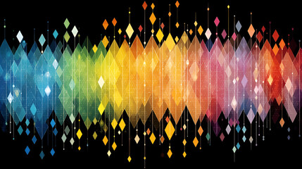 Wall Mural - Abstract Colorful Diamond Pattern Design Background