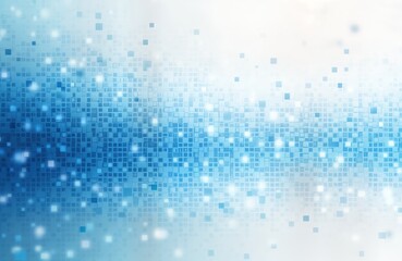 Leinwandbilder - Abstract blue pixel grid design. Modern mosaic pattern. Digital background. Futuristic tech style. Suitable for app design web layout. Seamless texture. Visual concept of modern technology. Geometric