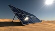 © Business Image - Solar energy innovation in desert environments under bright sunlight