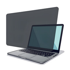 Wall Mural - modern laptop with innovative screen design for enhanced productivity and creativity, digital art of