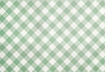 Aufkleber - Rustic farmhouse style pattern background. Green, white diamond pattern creates textured look. Suitable for interior design projects fabric design. Perfect for country home decor theme. Design