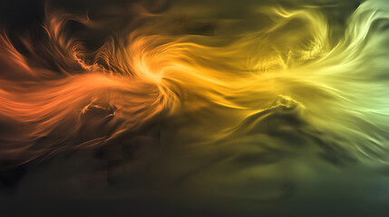 Aufkleber - Dynamic flowing colors abstract art digital creation dark background visual concept