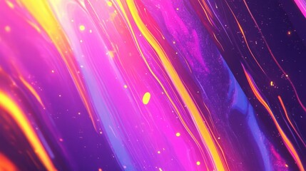 Poster - Dynamic colorful waves abstract art digital creation vibrant atmosphere close-up view visual concept for modern aesthetics