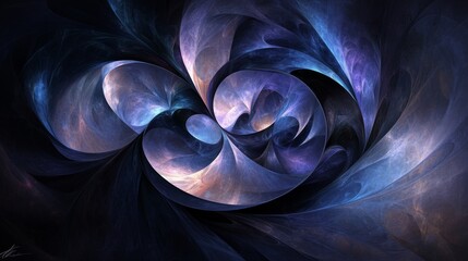 Poster - Cosmic swirls of color abstract space digital art dark environment aesthetic view universe concept