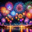 © Ariful - Festive fireworks display against night sky