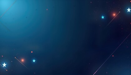 Poster - Abstract blue gradient background with diagonal lines, stars. Minimalist flat design. High resolution, professional quality. Smooth, sharp details. Elegant, modern composition. Contemporary, subtle
