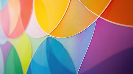 Poster - Colorful Abstract Pattern with Vibrant Geometric Shapes and Textures