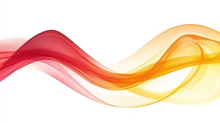 Poster - Colorful Flowing Wave Design with Red, Orange, and Yellow Tones