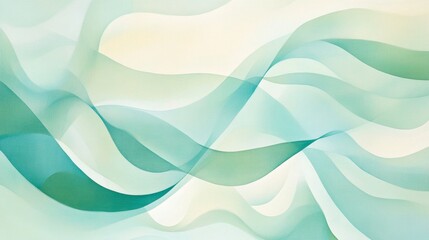 Poster - Fluid abstract waves digital art colorful background modern design artistic viewpoint serenity and motion