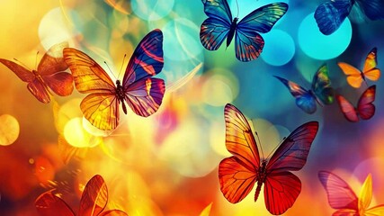 Poster - Artistic background blending abstract shapes with vibrant colors for unique visuals.