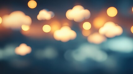 Wall Mural - dreamy blurred bokeh lights, soft and ethereal backdrop for artistic creations