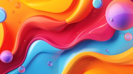 Abstract 3D colorful background.