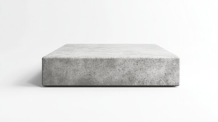 Poster - Minimalist Concrete Block Displaying Smooth Texture and Neutral Color, Ideal for Modern Interiors, Architecture Designs, and Artistic Showcases