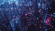 © Teeraphon - Smart digital Innovation city with connection network reciprocity over the cityscape. of future smart wireless digital city and social media networking systems that connects people with in city