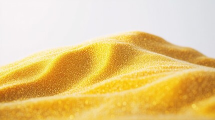 Poster - Shimmering Golden Sand Waves with a Soft Focus and Bright Background for a Warm and Inviting Atmosphere in Artistic and Creative Projects
