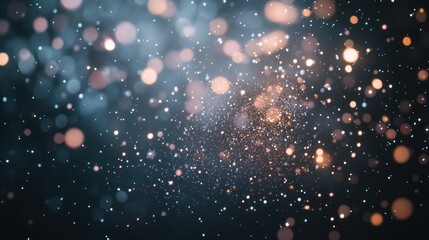 Aufkleber - Abstract image of shimmering particles in a blurred background, creating a dreamy effect.