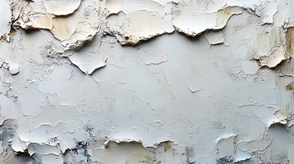 Aufkleber - Abstract textured surface with peeling layers in neutral tones.