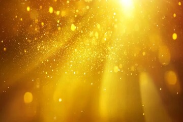 Poster - Glimmering Gold Texture Background with Soft Light and Sparkling Particles Creating a Warm and Luxurious Atmosphere for Design and Art Projects