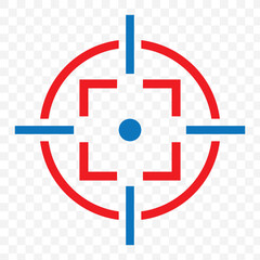 Poster - Shooting target icon of 3 types. Isolated vector sign symbol. eps 10.