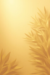 Aufkleber - Blend a delicate coconut leaf pattern into a rich gold hue to create a subtle and sophisticated background effect._00001_