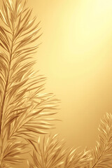 Aufkleber - Blend a delicate coconut leaf pattern into a rich gold hue to create a subtle and sophisticated background effect._00002_