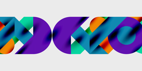 Poster - Vibrant abstract background circles with smooth gradients, creating a dynamic and modern design. Ideal for creative, tech, or contemporary-themed projects