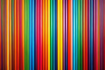 Poster - Abstract Colorful Vertical Stripes, Modern Art, Geometric Pattern, Background Design, Wall Art, Digital Painting, Colorful Stripes Wallpaper, Vivid Texture