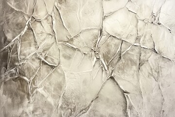 Poster - Abstract texture of ice-like glass featuring intricate frozen cracks in a natural design