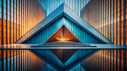 Poster - Abstract Linear Art: Geometric Lines, Minimalist Design, Modern Art, Contemporary Artwork, Digital Painting