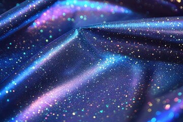 Aufkleber - Smooth shiny holographic paper displaying vibrant colors and sparkling textures in a captivating arrangement