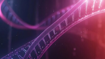 Poster - revolutionary dna strand animation virtual lab 3d visual content futuristic science close-up view ge