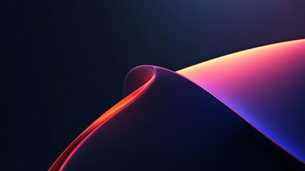 Poster - Dynamic gradient wave abstract digital art modern design colorful environment artistic viewpoint conceptual imagery