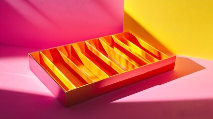 Poster - Creative display of colorful organizers studio product photography bright environment top view modern concept