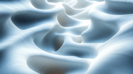 Wall Mural - The image is a computer-generated snowscape with a lot of white snow