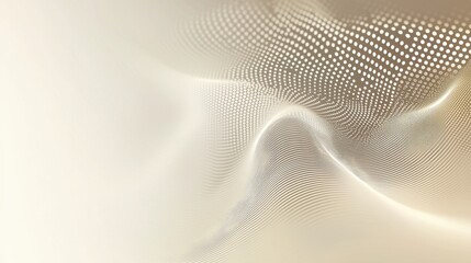 Poster - Pulsing light dots create abstract rhythm digital space visual art bright environment close-up view digital concept