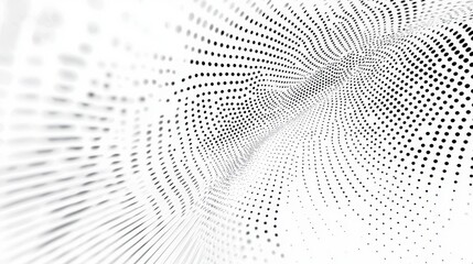 Aufkleber - Dynamic light dots pulse in abstract rhythm digital art modern environment visual concept art