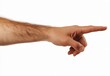 © Laily - Male Hand Pointing Right Isolated on White Background Studio Shot