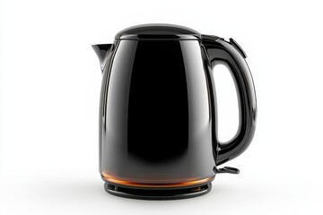 Electric kettle mock up features sleek design and modern functionality in isolation