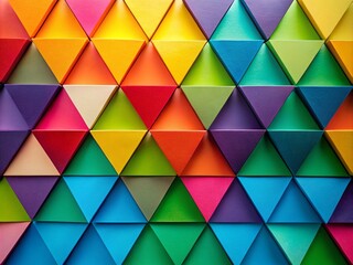 Poster - Colorful Geometric Divider: Triangle Separator Design for Minimalist Photography and Modern Art Illustrations