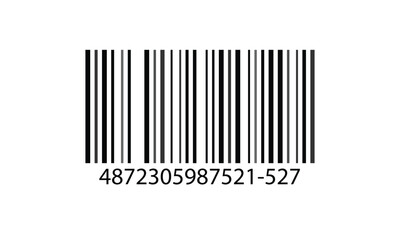 barcode vector icon or bar code scan label for product price tag, barcode vector icon with numbers. 