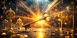 © prapatsorn - Golden Keys: Unlock Success, Wealth, Opportunity, Abstract Photography