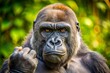 © prapatsorn - Gorilla Middle Finger Photo, Funny Ape Gesture, Primate Hand Gesture, Wildlife Photography, Candid Animal Photo,  Angry Gorilla,  Gorilla Humor