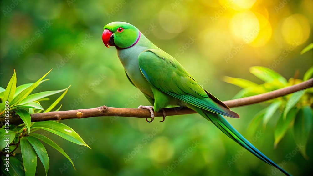 Indian Ringneck Parrot Green Bird Wildlife Photography, Green Parrot ...