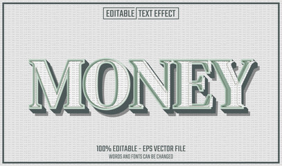 Wall Mural - money editable text effect